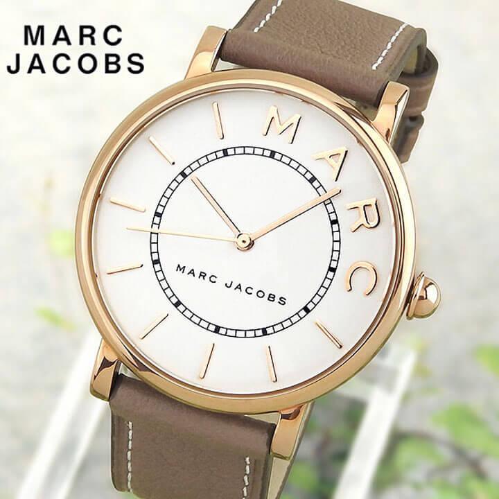 Marc Jacobs Roxy White Dial Cement Brown Leather Strap Watch for Women - MJ1533 Buy Now By Marc Jacobs