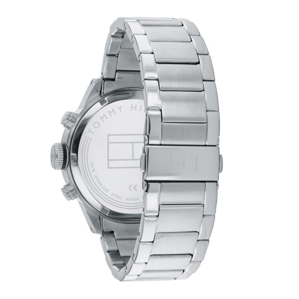 Tommy Hilfiger Trent Quartz Black Dial Silver Steel Strap Watch For Men - 1791805 Buy Now By Tommy Hilfiger