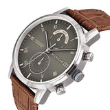 Tommy Hilfiger Kane Grey Dial Brown Leather Strap Watch for Men - 1710398 Buy Now By Tommy Hilfiger