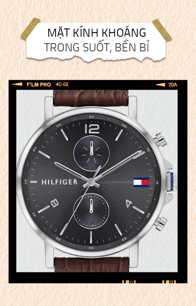Tommy Hilfiger Daniel Grey Dial Brown Leather Strap Watch for Men - 1710416 Buy Now By Tommy Hilfiger