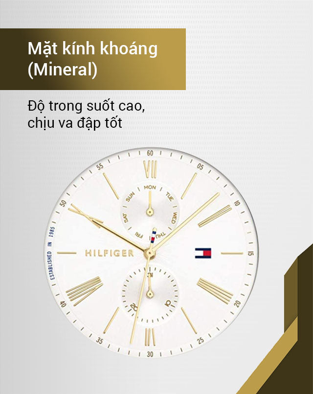 Tommy Hilfiger Jenna Quartz White Dial Two Tone Mesh Bracelet Watch for Women - 1782074 Buy Now By Tommy Hilfiger