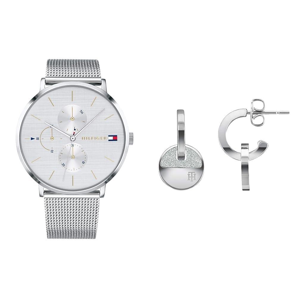 Tommy Hilfiger Jenna Quartz Silver Dial Silver Mesh Bracelet Watch For Women - 1781942 Buy Now By Tommy Hilfiger