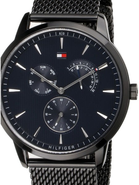 Tommy Hilfiger Brad Quartz Blue Dial Black Mesh Bracelet Watch For Men - 1710392 Buy Now By Tommy Hilfiger