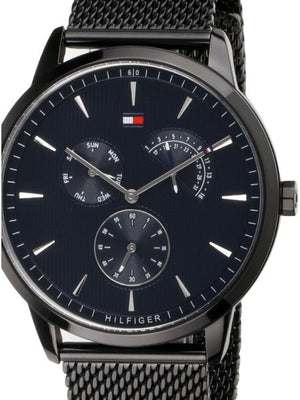 Tommy Hilfiger Brad Quartz Blue Dial Black Mesh Bracelet Watch For Men - 1710392 Buy Now By Tommy Hilfiger