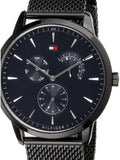 Tommy Hilfiger Brad Quartz Blue Dial Black Mesh Bracelet Watch For Men - 1710392 Buy Now By Tommy Hilfiger