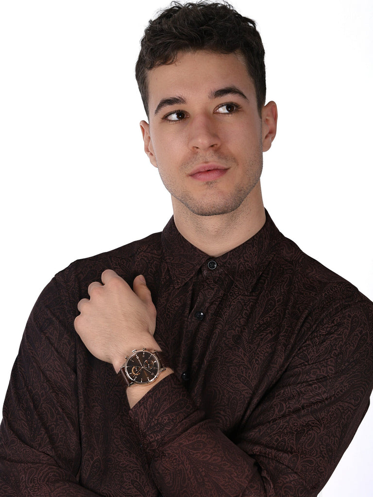 Tommy Hilfiger Kane Brown Dial Brown Leather Strap Watch for Men - 1710400 Buy Now By Tommy Hilfiger