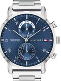 Tommy Hilfiger Kane Blue Dial Silver Steel Strap Watch for Men - 1710401 Buy Now By Tommy Hilfiger