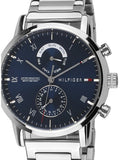 Tommy Hilfiger Kane Blue Dial Silver Steel Strap Watch for Men - 1710401 Buy Now By Tommy Hilfiger