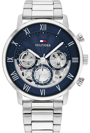 Tommy Hilfiger Legend Chronograph Blue Dial Silver Steel Strap Watch For Men - 1710569 Buy Now By Tommy Hilfiger