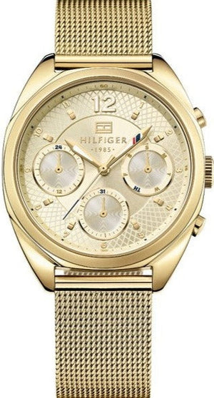 Tommy Hilfiger Mia Gold Dial Gold Mesh Bracelet Watch for Women - 1781488 Buy Now By Tommy Hilfiger