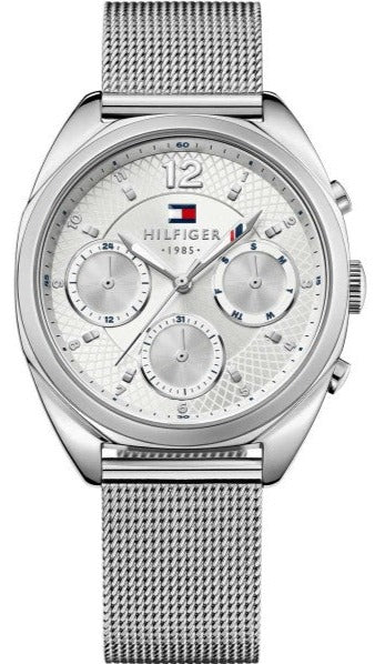 Tommy Hilfiger Mia Silver Dial Silver Mesh Bracelet Watch for Men - 1781628 Buy Now By Tommy Hilfiger