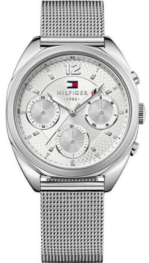 Tommy Hilfiger Mia Silver Dial Silver Mesh Bracelet Watch for Men - 1781628 Buy Now By Tommy Hilfiger