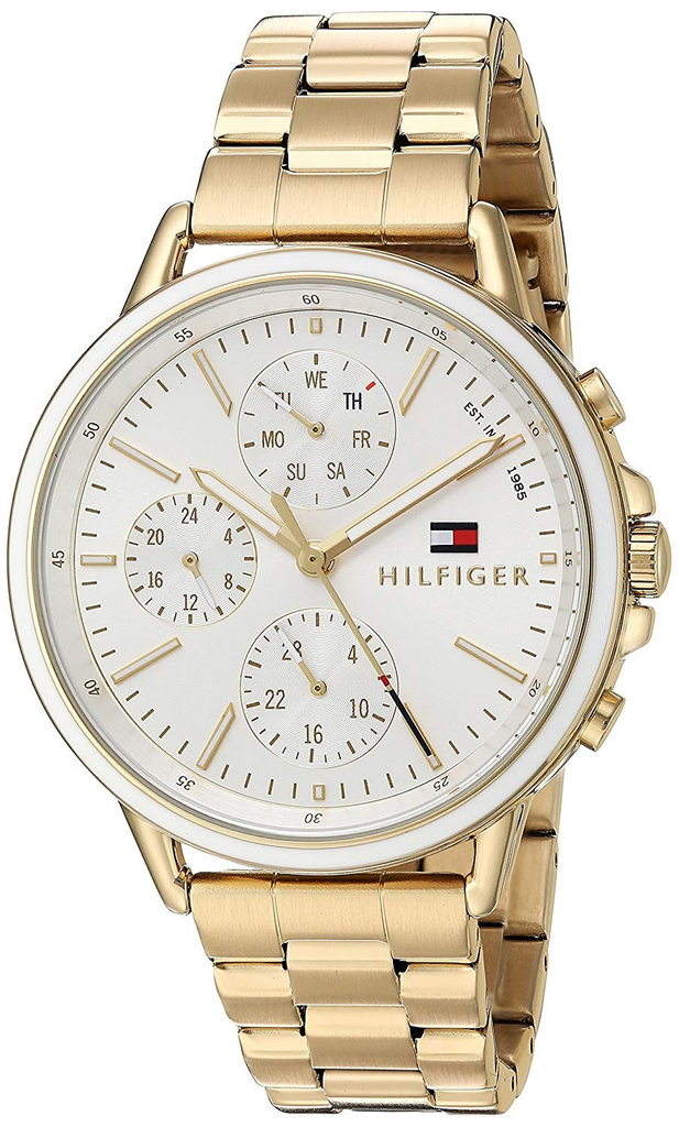 Tommy Hilfiger Carly White Dial Gold Steel Strap Watch for Women - 1781786 Buy Now By Tommy Hilfiger