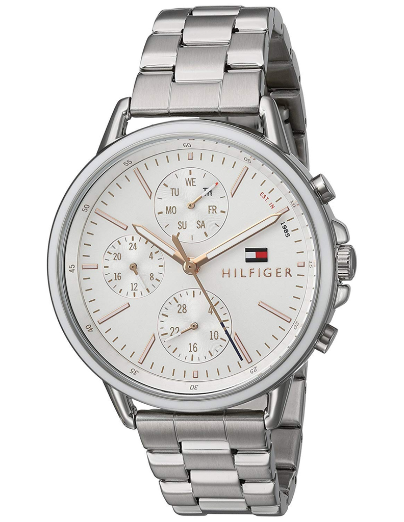 Tommy Hilfiger Carly White Dial Silver Stainless Steel Strap Watch for Women - 1781787 Buy Now By Tommy Hilfiger