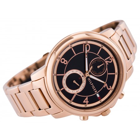 Tommy Hilfiger Claudia Black Dial Rose Gold Steel Strap Watch for Women - 1781820 Buy Now By Tommy Hilfiger