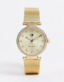 Tommy Hilfiger Lynn Quartz Gold Dial Gold Mesh Bracelet Watch For Women - 1781864 Buy Now By Tommy Hilfiger