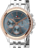 Tommy Hilfiger Ari Diamonds Blue Dial Silver Steel Strap Watch for Women - 1781976 Buy Now By Tommy Hilfiger