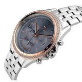 Tommy Hilfiger Ari Diamonds Blue Dial Silver Steel Strap Watch for Women - 1781976 Buy Now By Tommy Hilfiger