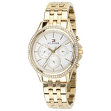 Tommy Hilfiger Ari Multifunction Diamonds Silver Dial Gold Steel Strap Watch for Women - 1781977 Buy Now By Tommy Hilfiger