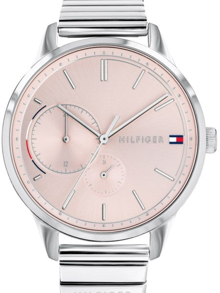 Tommy Hilfiger Brooke Pink Dial Silver Steel Strap Watch for Women - 1782020 Buy Now By Tommy Hilfiger