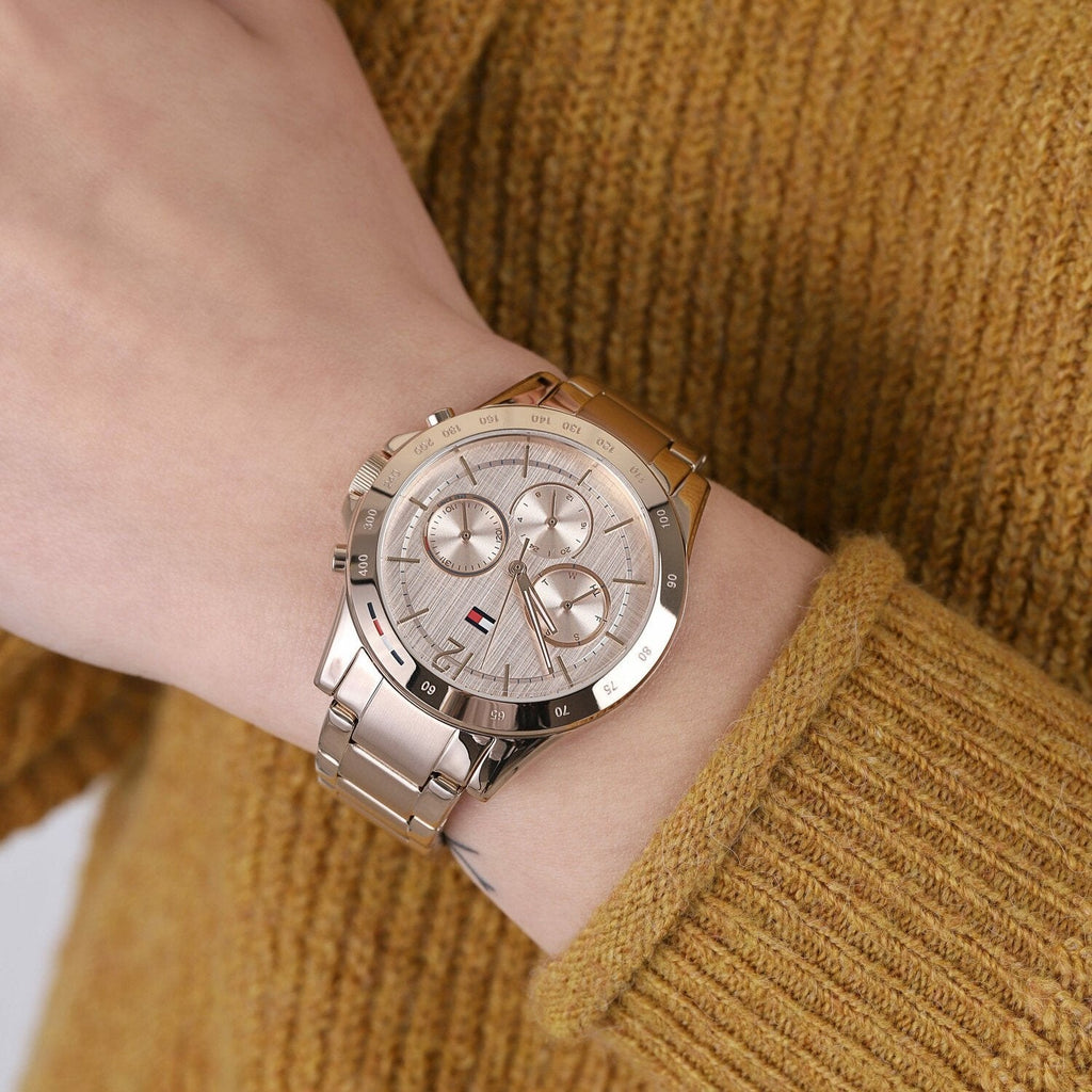 Tommy Hilfiger Haven Chronograph Rose Gold Dial Rose Gold Steel Strap Watch For Women - 1782197 Buy Now By Tommy Hilfiger