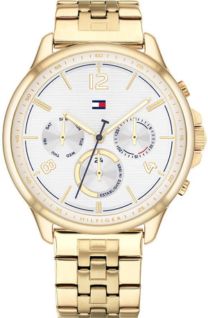 Tommy Hilfiger Harper Chronograph White Dial Gold Steel Strap Watch For Women - 1782223 Buy Now By Tommy Hilfiger