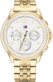 Tommy Hilfiger Harper Chronograph White Dial Gold Steel Strap Watch For Women - 1782223 Buy Now By Tommy Hilfiger
