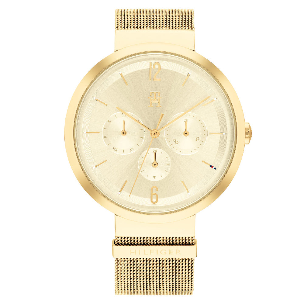 Tommy Hilfiger Blake Quartz Gold Dial Gold Mesh Bracelet Watch for Women - 1782302 Buy Now By Tommy Hilfiger