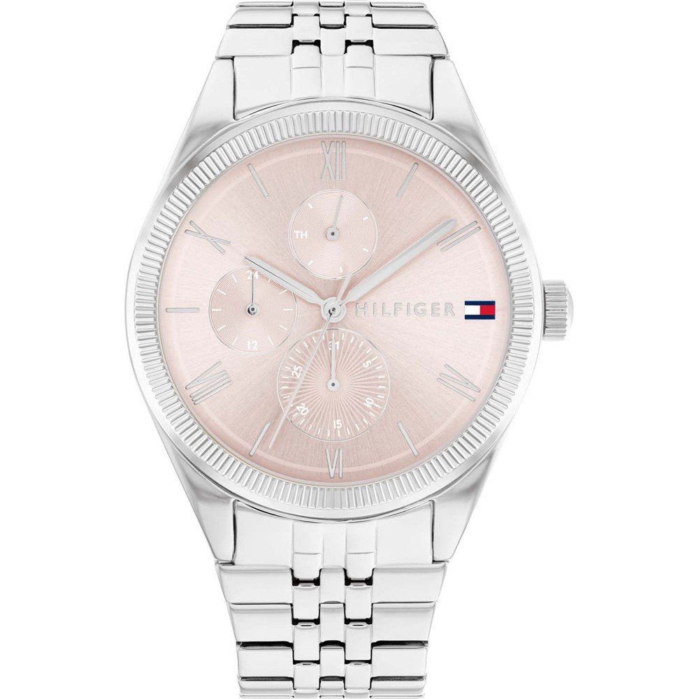 Tommy Hilfiger Monica Multifunction Chronograph Pink Dial Silver Steel Strap Watch For Women - 1782590 Buy Now By Tommy Hilfiger