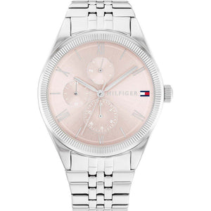 Tommy Hilfiger Monica Multifunction Chronograph Pink Dial Silver Steel Strap Watch For Women - 1782590 Buy Now By Tommy Hilfiger