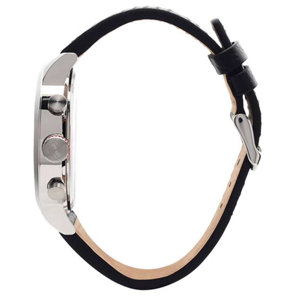 Tommy Hilfiger Jake Chronograph Black Dial Black Leather Strap Watch for Men - 1791232 Buy Now By Tommy Hilfiger