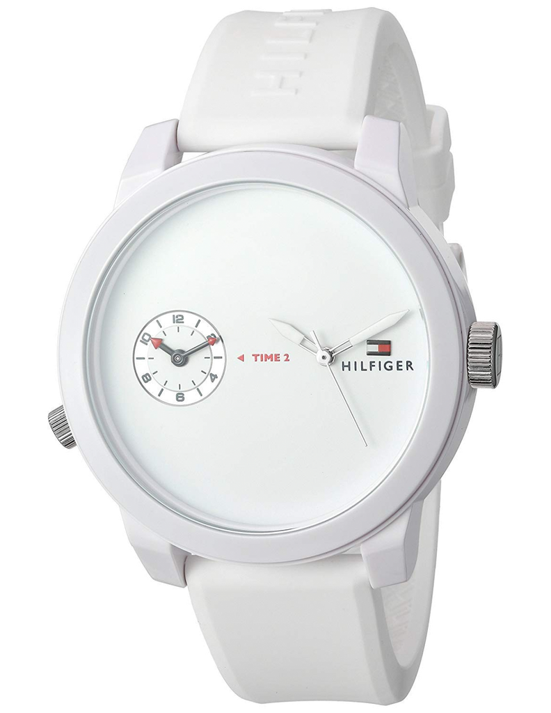 Tommy Hilfiger Denim White Dial White Rubber Strap Watch for Men - 1791324 Buy Now By Tommy Hilfiger