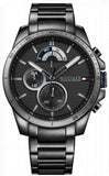 Tommy Hilfiger Decker Quartz Black Dial Black Steel Strap Watch for Men - 1791347 Buy Now By Tommy Hilfiger