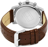 Tommy Hilfiger Kane Chronograph White Dial Brown Leather Strap Watch for Men - 1791400 Buy Now By Tommy Hilfiger
