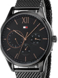 Tommy Hilfiger Damon Quartz Black Dial Black Mesh Bracelet Watch for Men - 1791420 Buy Now By Tommy Hilfiger