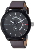 Tommy Hilfiger Denim Black Dial Brown Leather Strap Watch for Men - 1791478 Buy Now By Tommy Hilfiger