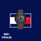 Tommy Hilfiger Denim Black Dial Brown Leather Strap Watch for Men - 1791478 Buy Now By Tommy Hilfiger