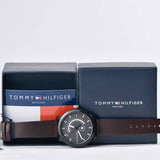 Tommy Hilfiger Denim Black Dial Brown Leather Strap Watch for Men - 1791478 Buy Now By Tommy Hilfiger