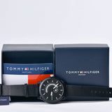 Tommy Hilfiger Denim Quartz Black Dial Black Leather Strap Watch for Men - 1791479 Buy Now By Tommy Hilfiger