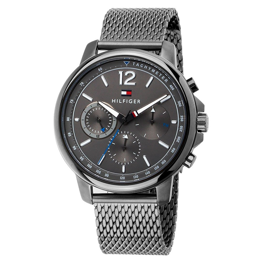 Tommy Hilfiger London Chronograph Grey Dial Grey Mesh Bracelet Watch for Men - 1791530 Buy Now By Tommy Hilfiger