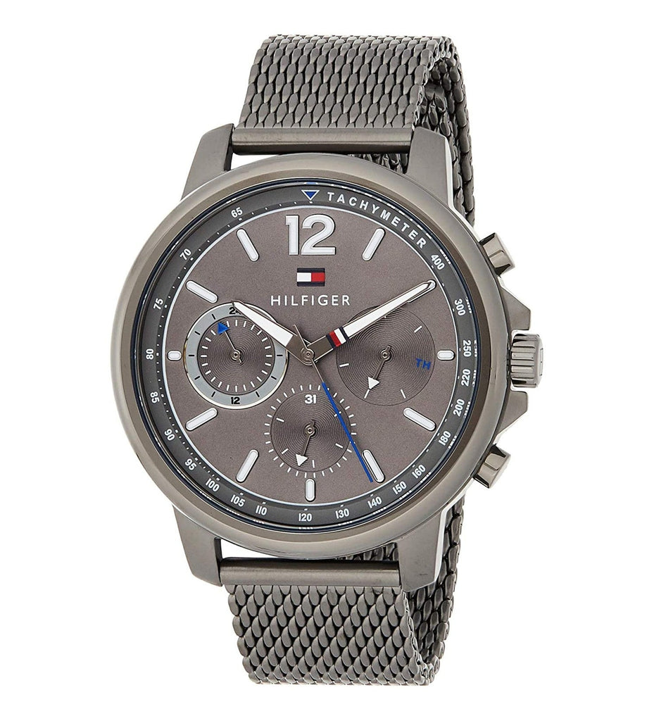 Tommy Hilfiger London Chronograph Grey Dial Grey Mesh Bracelet Watch for Men - 1791530 Buy Now By Tommy Hilfiger