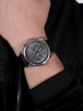 Tommy Hilfiger Deacan Grey Dial Black Leather Strap Watch for Men - 1791548 Buy Now By Tommy Hilfiger