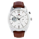 Tommy Hilfiger Deacon White Dial Brown Leather Strap Watch for Men - 1791550 Buy Now By Tommy Hilfiger