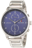 Tommy Hilfiger Chase Multifunction Blue Dial Silver Steel Strap Watch for Men - 1791575 Buy Now By Tommy Hilfiger