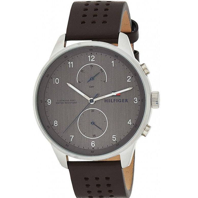 Tommy Hilfiger Chase Quartz Brown Dial Brown Leather Strap Watch for Men - 1791579 Buy Now By Tommy Hilfiger