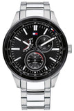 Tommy Hilfiger Austin Black Dial Silver Steel Strap Watch for Men - 1791639 Buy Now By Tommy Hilfiger