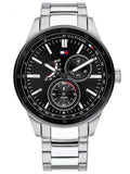 Tommy Hilfiger Austin Black Dial Silver Steel Strap Watch for Men - 1791639 Buy Now By Tommy Hilfiger