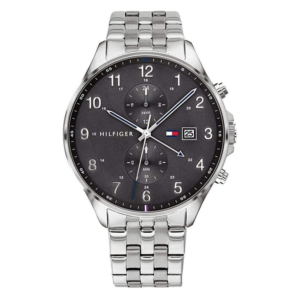 Tommy Hilfiger West Quartz Black Dial Silver Steel Strap Watch For Men - 1791707 Buy Now By Tommy Hilfiger