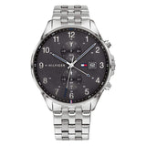 Tommy Hilfiger West Quartz Black Dial Silver Steel Strap Watch For Men - 1791707 Buy Now By Tommy Hilfiger