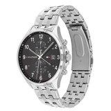 Tommy Hilfiger West Quartz Black Dial Silver Steel Strap Watch For Men - 1791707 Buy Now By Tommy Hilfiger
